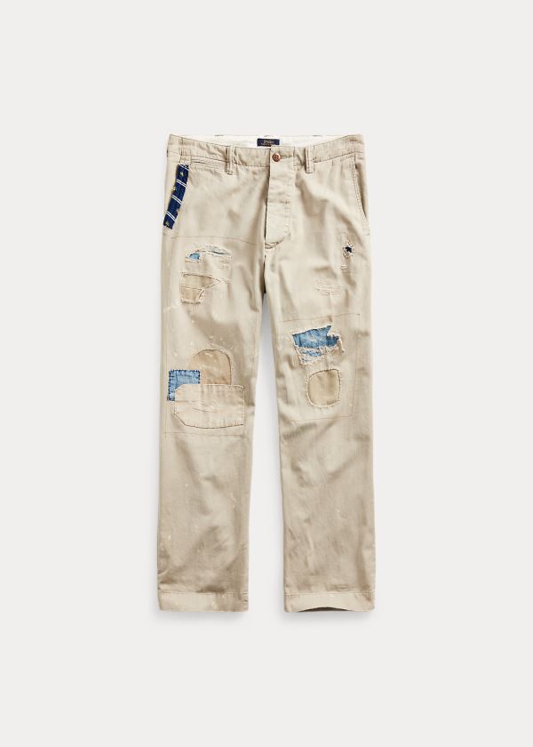 Pantalones Chinos Polo Ralph Lauren Hombre Kaki - The Iconic Khaki - ROEXA5761